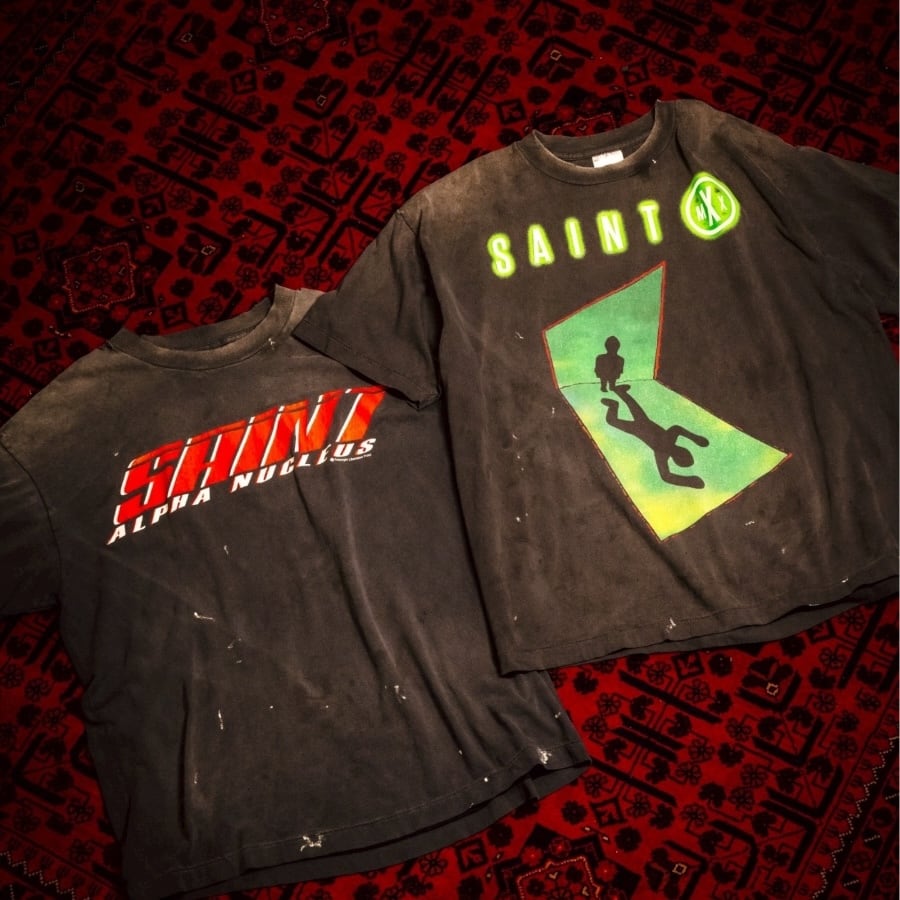 SAINT Mxxxxxx】SM-HR1-0000-015/SS TEE/SAINT X/BLACK | AYIN
