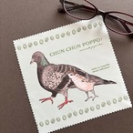 再入荷《鳥/ハト・すずめ》クリーニングクロス 鳩とスズメ メガネ拭き nemunoki paper item