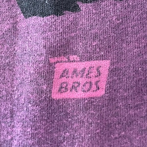 【AMES BROS】メキシコ製 プリントTシャツ ロゴ イラスト S US古着 アメリカ古着