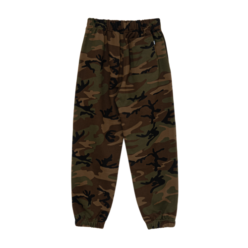Camo Zip Up Sweatpants (Green)