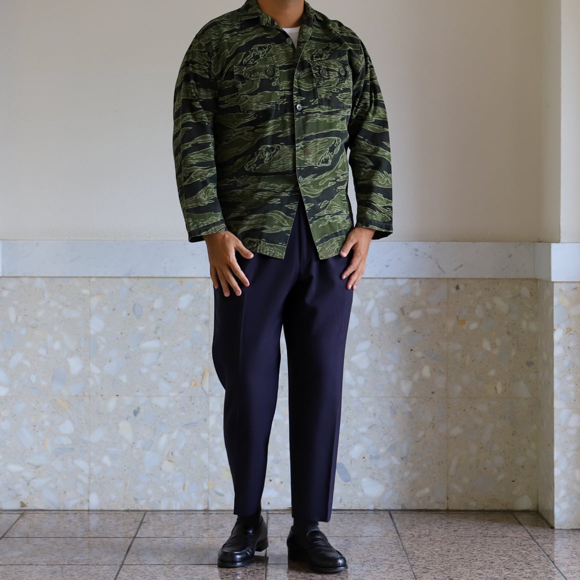 a*e様 60's タイガーストライプ 極美品】60s U.S.ARMY Tiger stripe jacket special vintage militaly