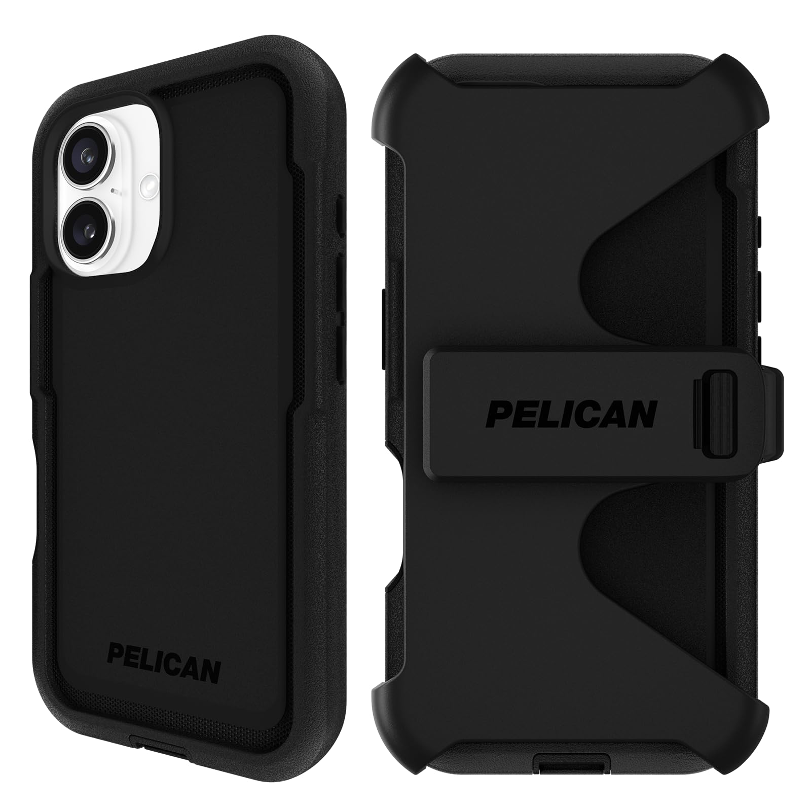 Pelican Voyager iPhone 16 ケース - 頑丈なMagSafe電話ケース - ブラック