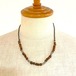 Wakami Long Beads Necklace　Olive