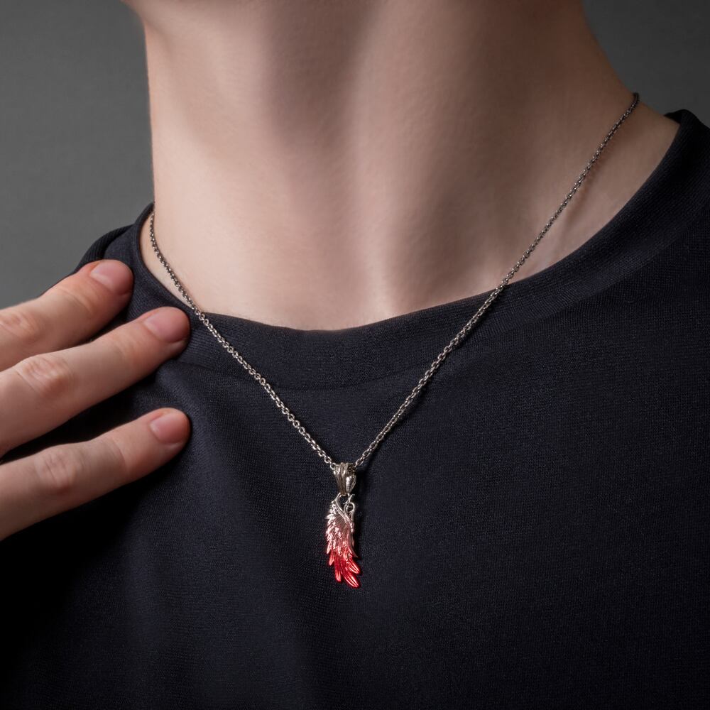 赤彩ウイングペンダント AKP0155 Red Wing Pendant シルバー