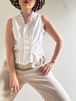 1920s Antique Cotton Cutwork Top