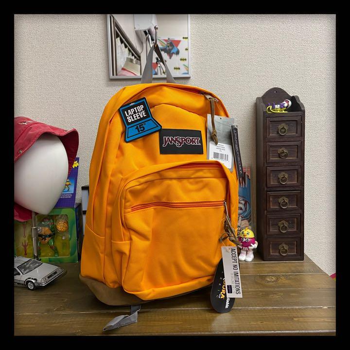 未使用 JANSPORT リュック バックパック オレンジ&レッド RIGHT PACK ...