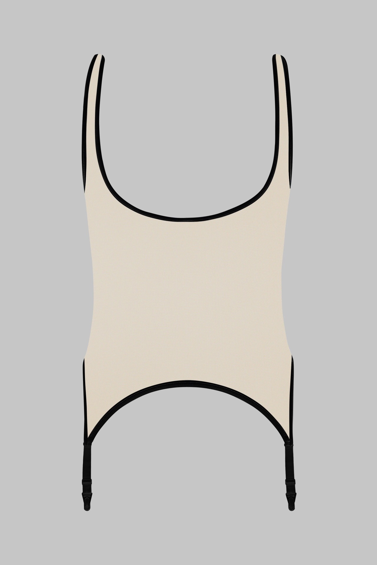 Pure Tentation Noir Nude ガーター付きトップス MAISON CLOSE