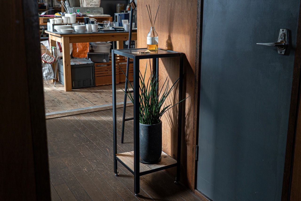 アイアンアングルラックHIGH /古材/棚/インテリア/送料無料(北海道・沖縄・離島除く)