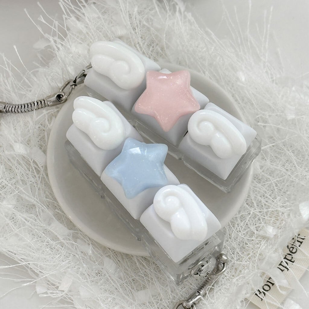 国内正規品 Nineteenfriday 光るキーボードチャーム 3Dエンジェル