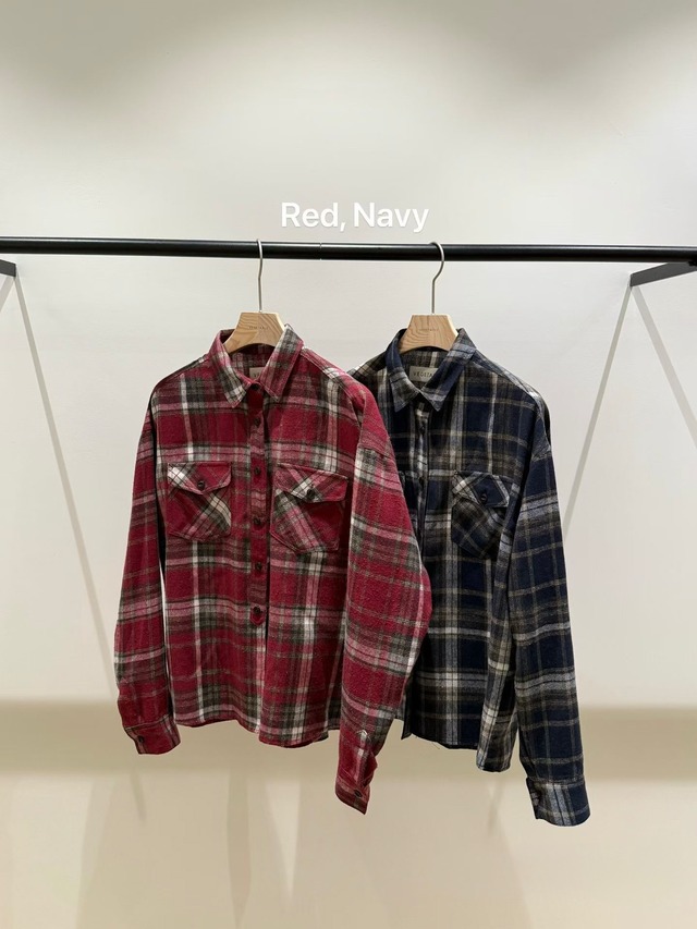 (予約) vegetable / Noton check shirt 2color