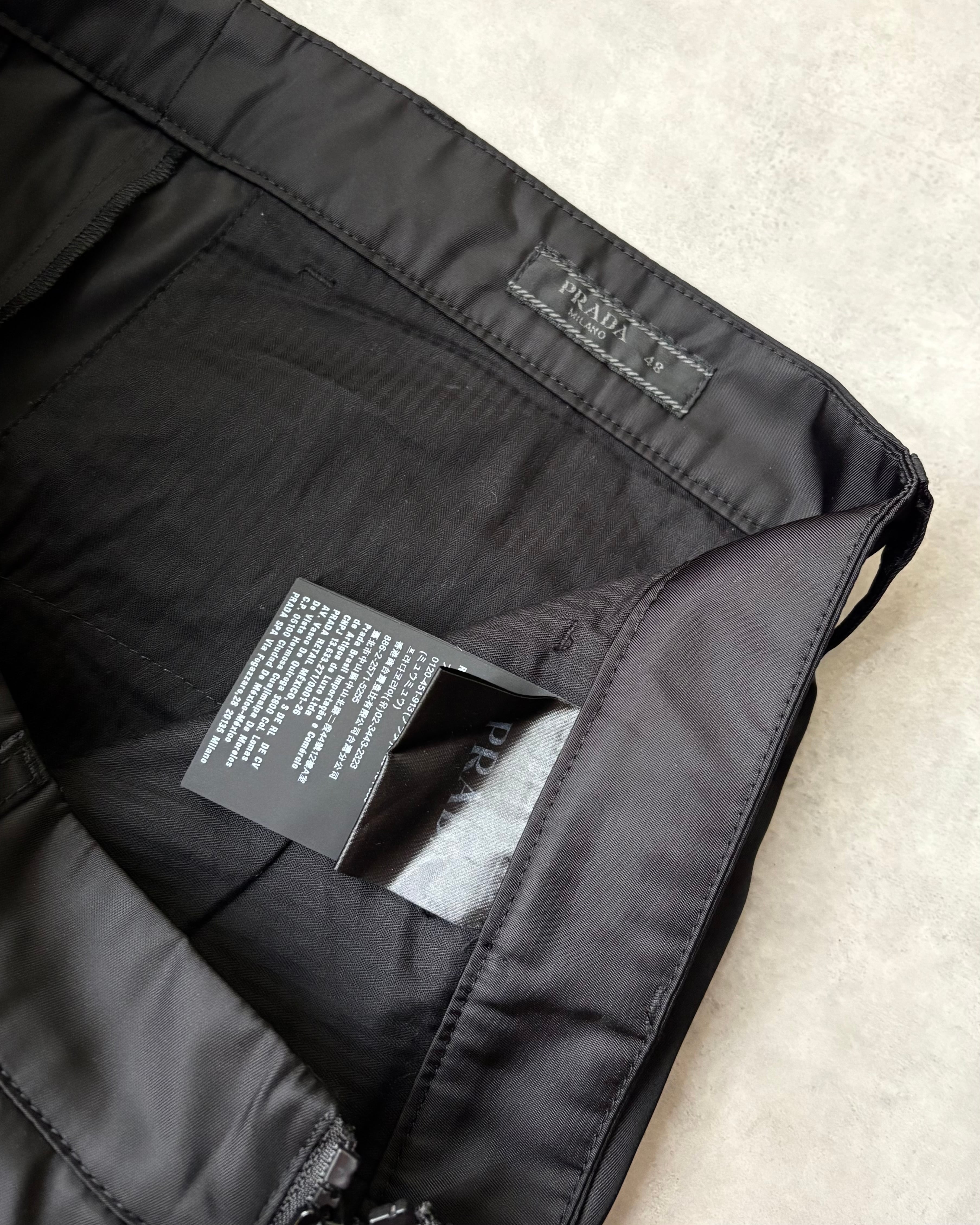 19AW PRADA Zip-Design Nylon Pants | VOLAR