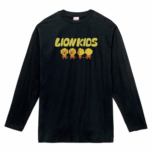 LION KIDS ロングスリーブTシャツ ブラック