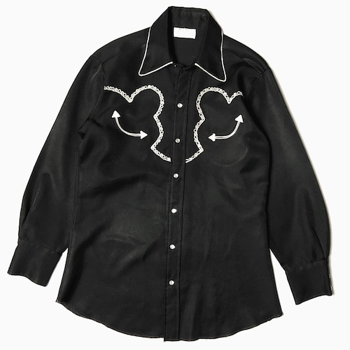 Vintage 70's【H BAR C】Western Shirt