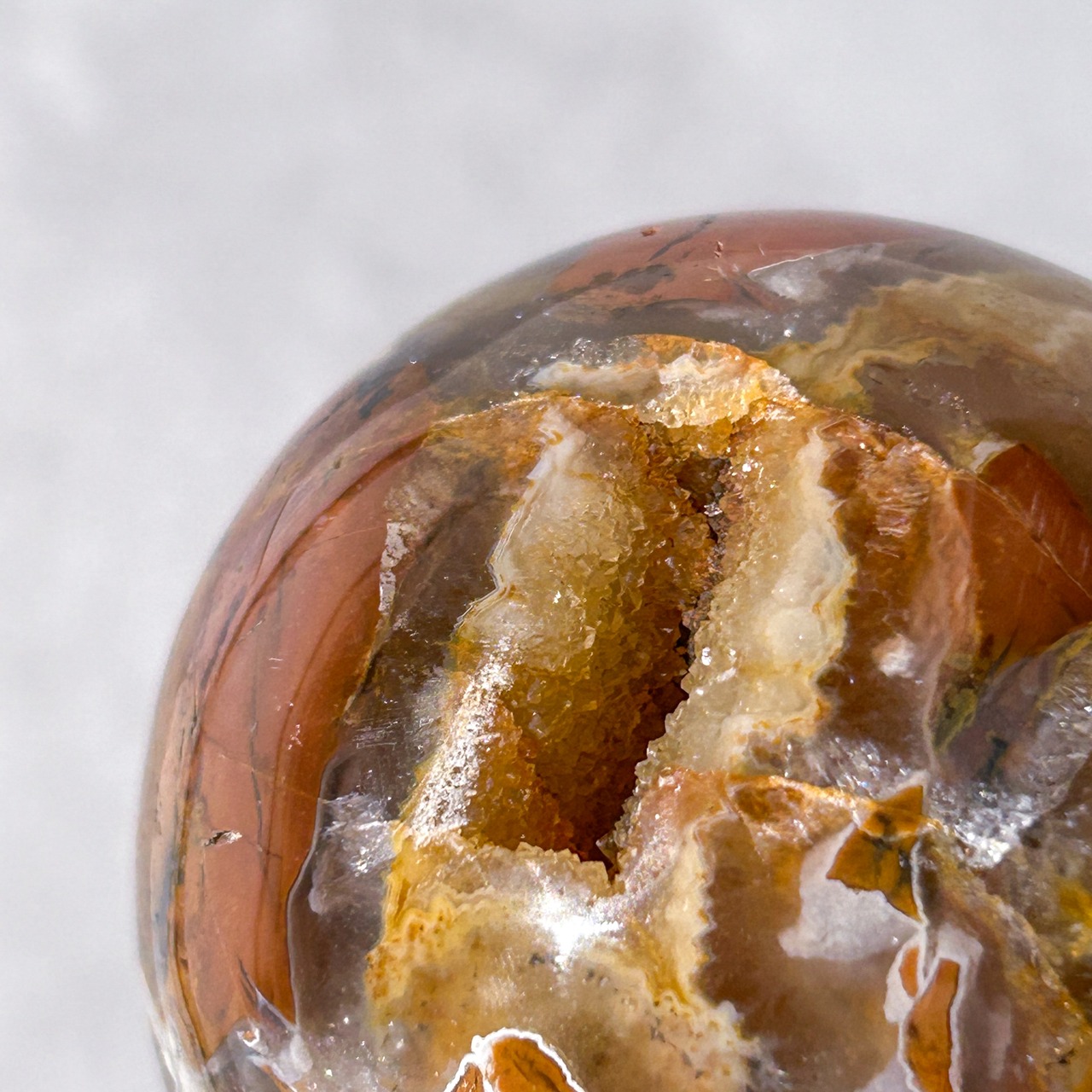 ブレシエイテッドジャスパー ドゥルージースフィア ＊ Breciated Jasper ＊ 天然石