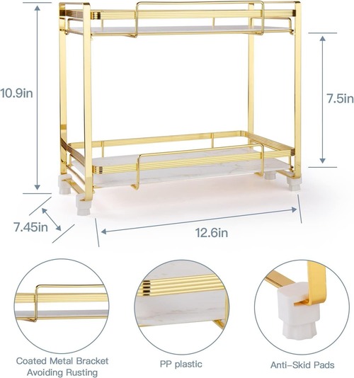 コスメ収納 メイク収納 化粧品 コスメ スキンケア 香水 収納 化粧品棚 メイクアップオーガナイザー 化粧品 ホルダー バスルーム コーナー 棚 カウンタートップ  白 黒 バスルーム