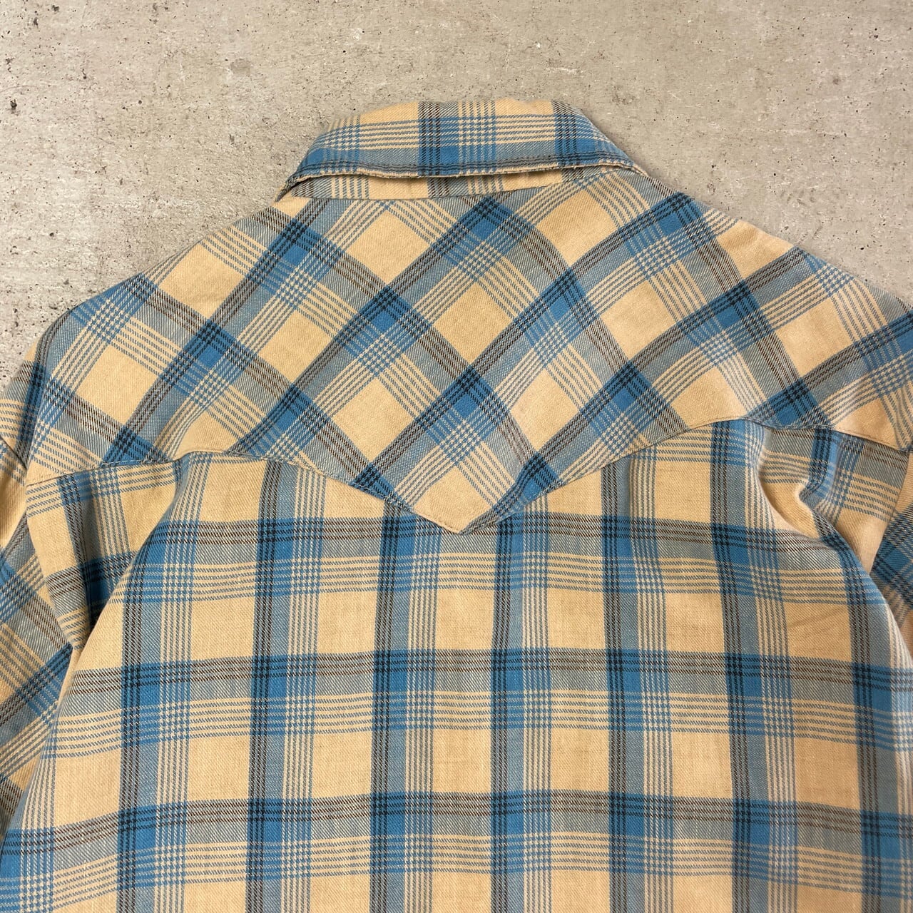 80年代 USA製 Lee リー 長袖 ウエスタンシャツ チェックシャツ メンズS