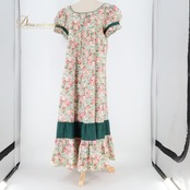 フラダンス 衣装 Carol Bennett キャロルベネット ワンピース ドレス グリーン系 ハワイ製 花柄 ポケット付き かわいい 華やか 鮮やか 明るい 緑 青 ハワイアン アロハ ハワイアンプリント フラ ダンス レッスン 練習 ピンク系 ブルー系