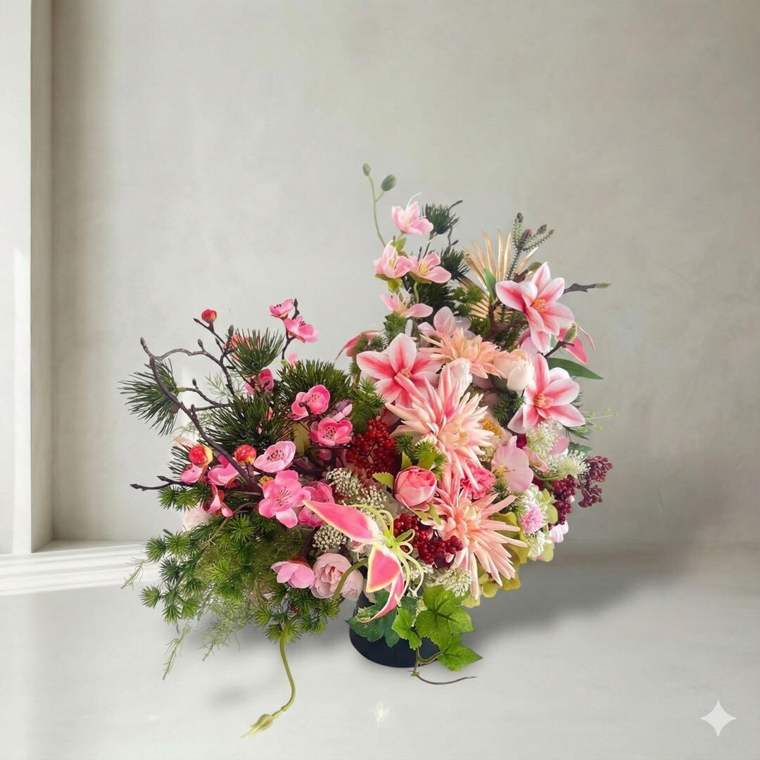 モダンクラシックデザイン フラワーアレンジメント限定1点 モダンクラシックデザイン フラワーアレンジメント限定1点 モダン