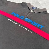 【極希少】ポロスポーツ スウェットポロシャツ 90s 名作 希少カラー ロゴ刺繍