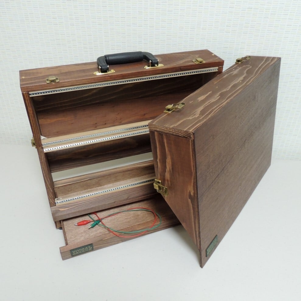 6U 168HP Portable Eurorack Wood Case with Drawer VG-842 6U 168HP Portable Eurorack Wood Case with Drawer VG-842
