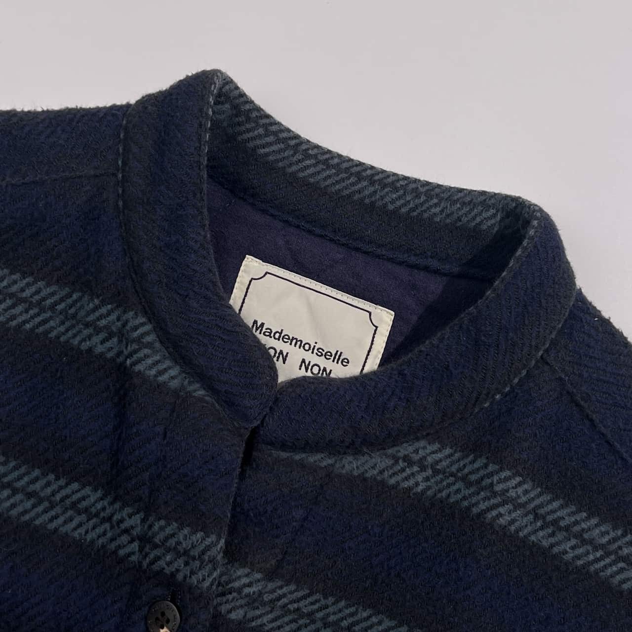 Mademoiselle NON NON マドモアゼルノンノン ボーダー 中綿 キルティング ジャケット/ネイビー系 レディース パパス