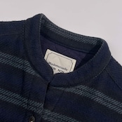 Mademoiselle NON NON マドモアゼルノンノン ボーダー 中綿 キルティング ジャケット/ネイビー系 レディース パパス