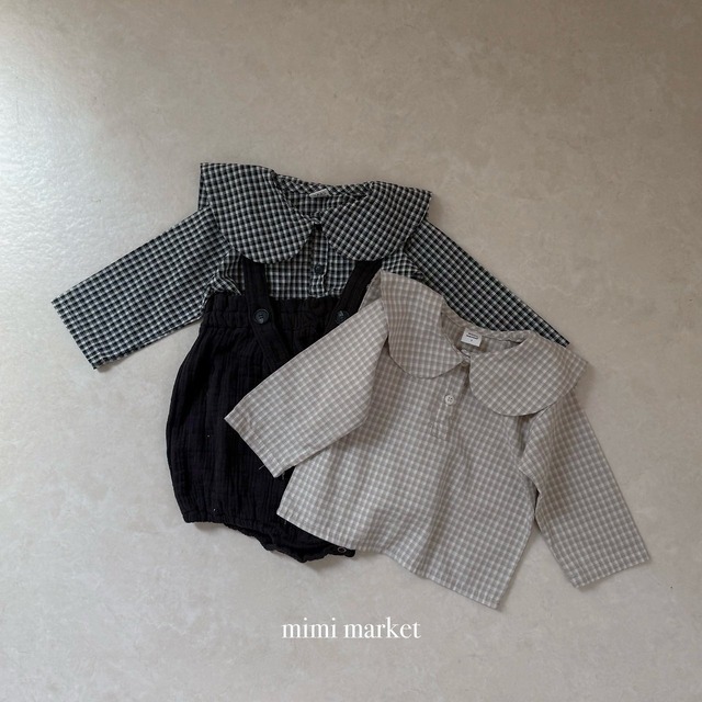 ⭐︎即納⭐︎[mimimarket] sunny check blouse