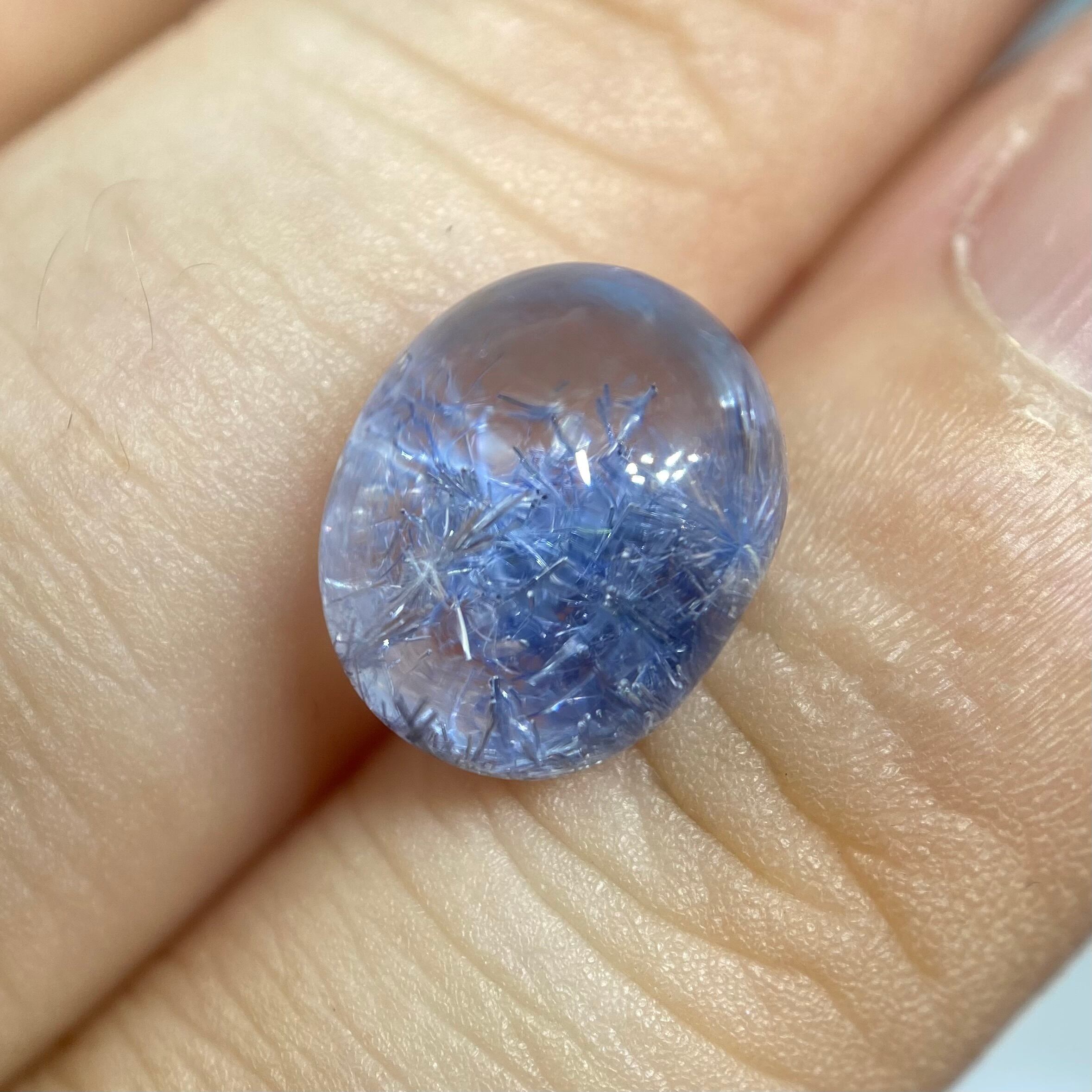 雪中花　デュモルチェライモナイトインクオーツ