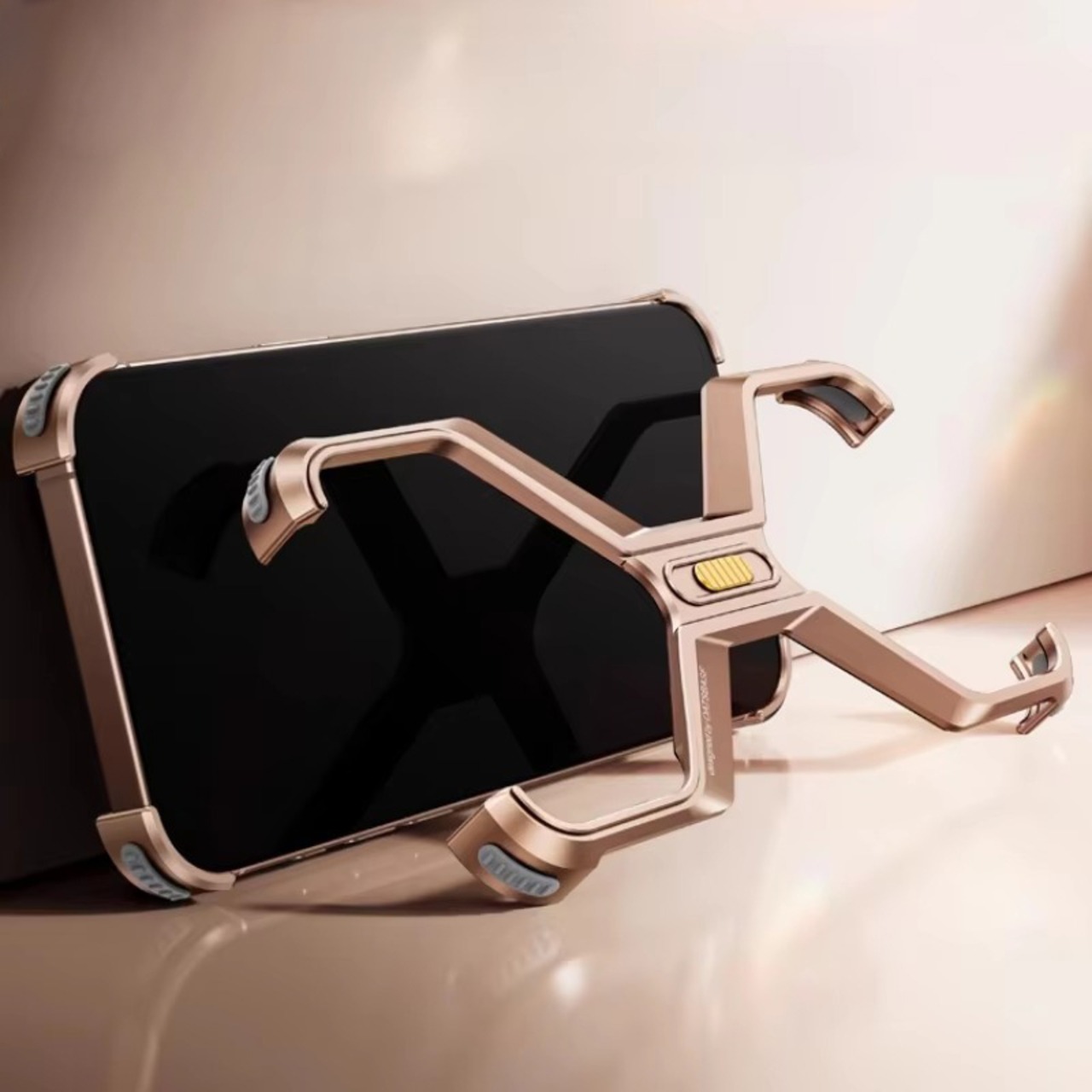 ◆iPhone 16/Pro/Pro Max◆ X-Shaped Aluminum Phone Case / X-シェイプ アルミニウム スマホケース