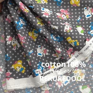 Cdr532-1◆50cm◆S◆綿100%シャーティング生地◆アニマル+水玉模様