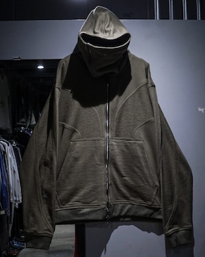 【add (C) vintage】“GROUTURE” High Neck Gimmick Zip Up Hoodie