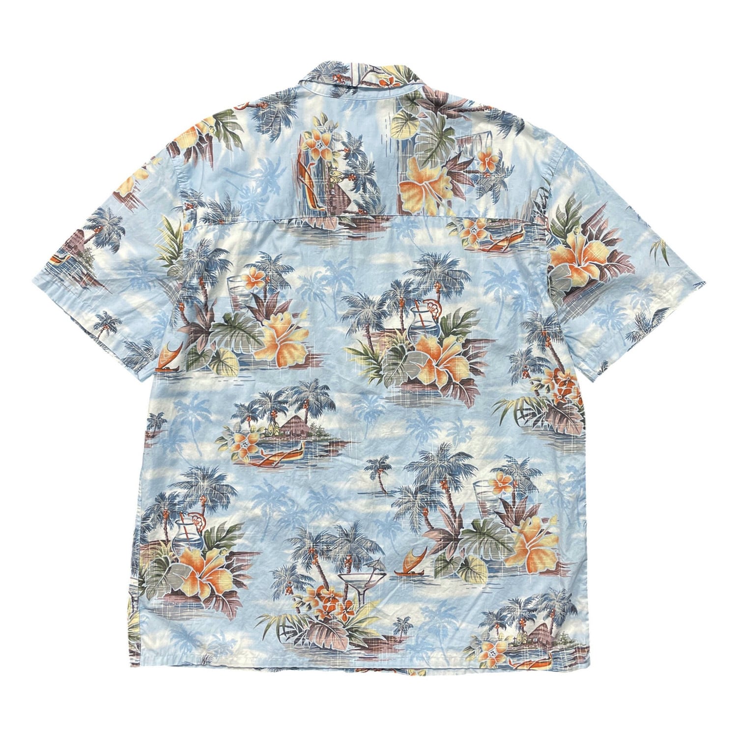 USA 古着 Island Shores アイランドショアーズ コットン アロハシャツ