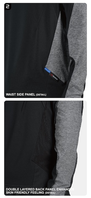 REINDEE LUSION 25AW ポーラテックデルタ クイックドライ スネークスケールクルーネックシャツ