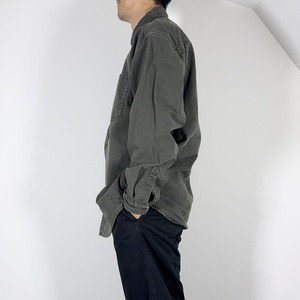 L.L.Bean cotton canvas shirt L 古着