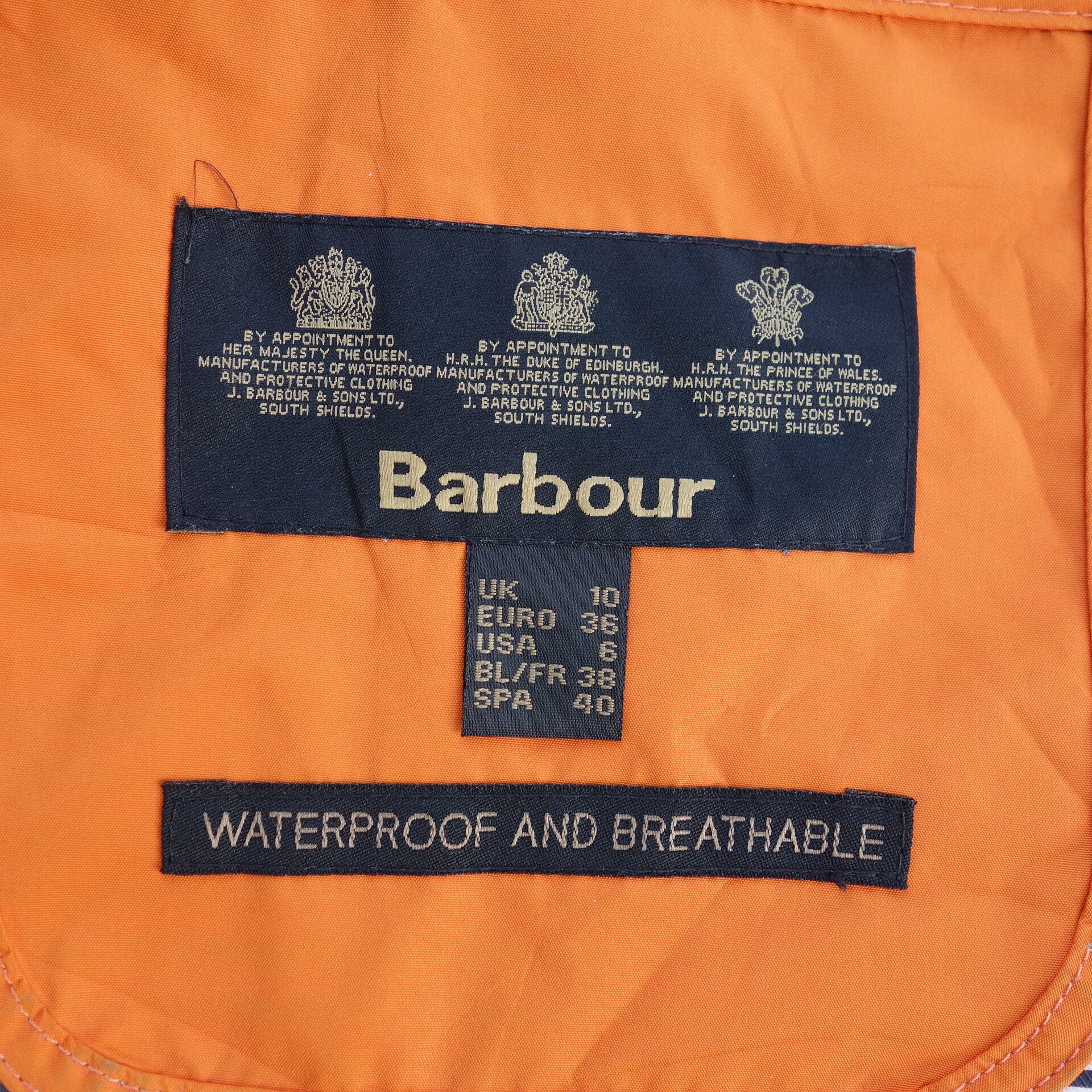 Barbour (バブアー) ウォータープルーフ 38 waterproof