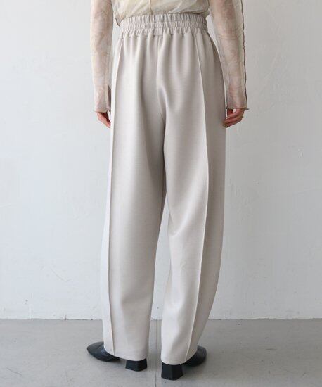 【SELECT】きれいめポンチ素材カーブパンツ