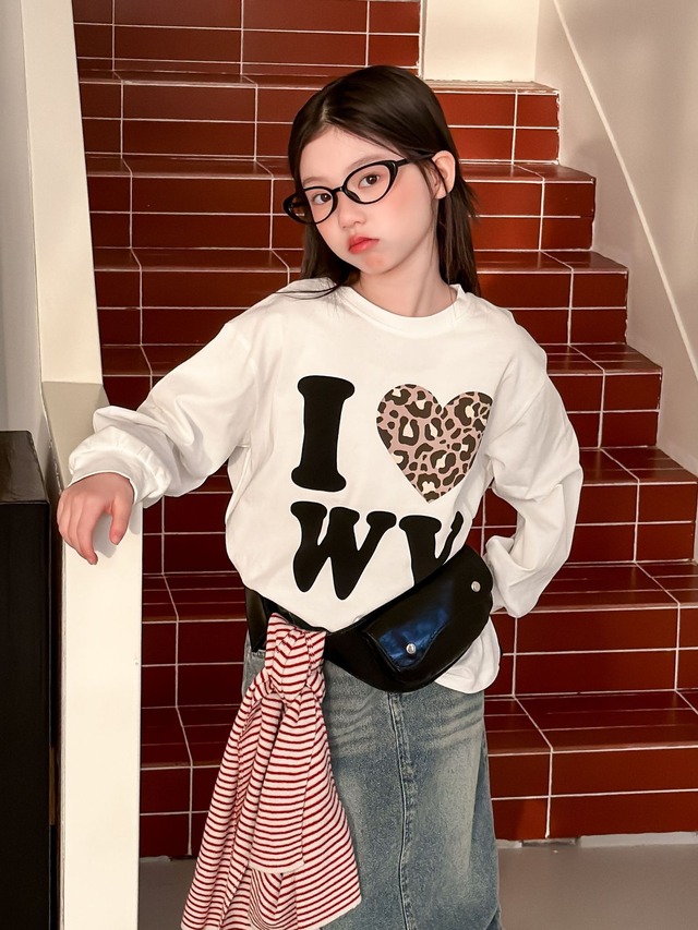 I LOVE レオパードハートTシャツ