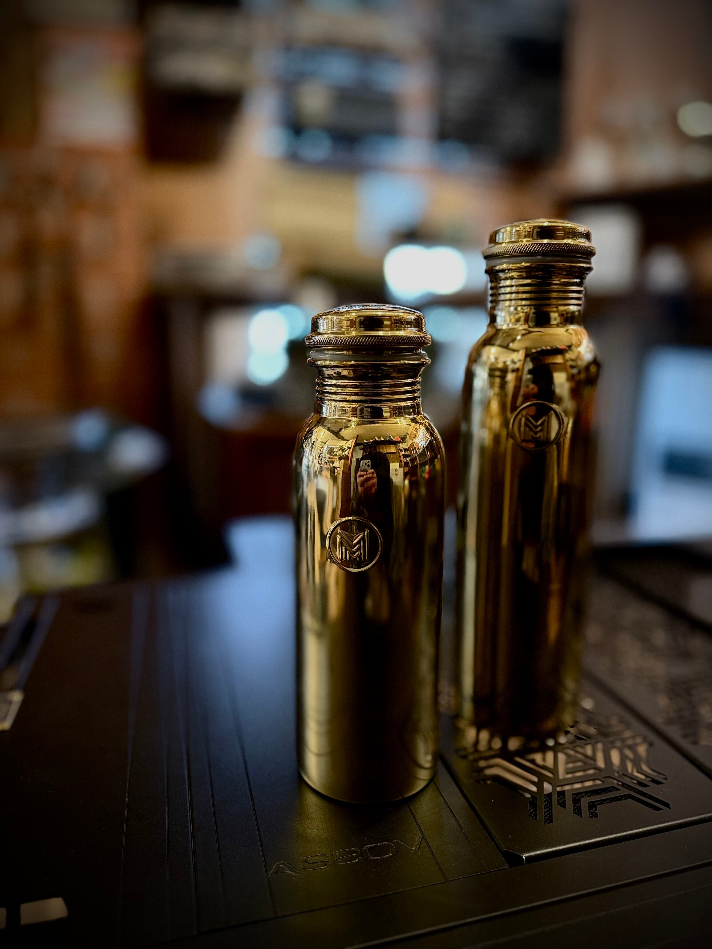 CALMA STORE カルマストア Brass Fuel Bottle CALMASTORE SOLID BRASS BOTTLE 1L | Markeys.outdoor supply