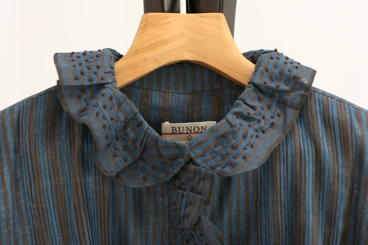【BUNON】Embroidery Frill Blouse(BN2685)