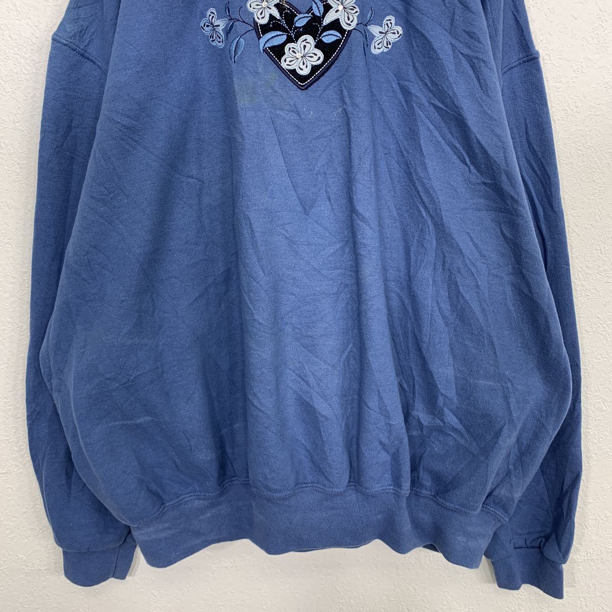 TOP STITCH レイヤードネック スウェットトレーナー レディース 2XL