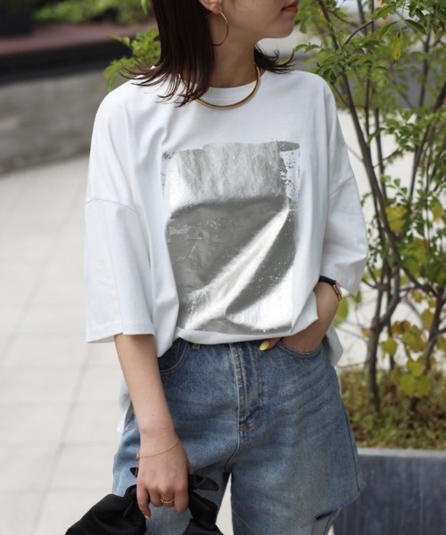 ハーフスリーブビッグシルエットTシャツ