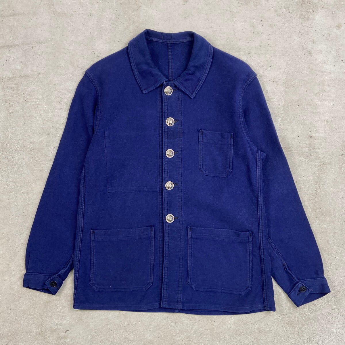 50年代 ブルーモールスキン ファイヤーマンジャケット フレンチワーク