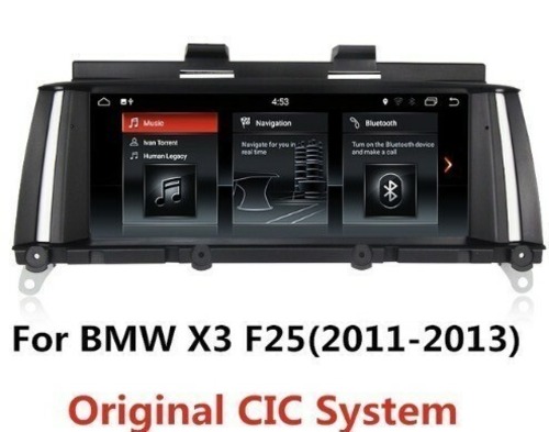 ☆BMW X3 F25 (2011 2012) CIC アンドロイドナビ GPS WIFI Bluetooth ☆ 送料無料!!1032