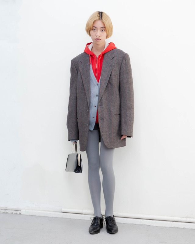 1980-90s Yves Saint Laurent -  stripe wool blazer