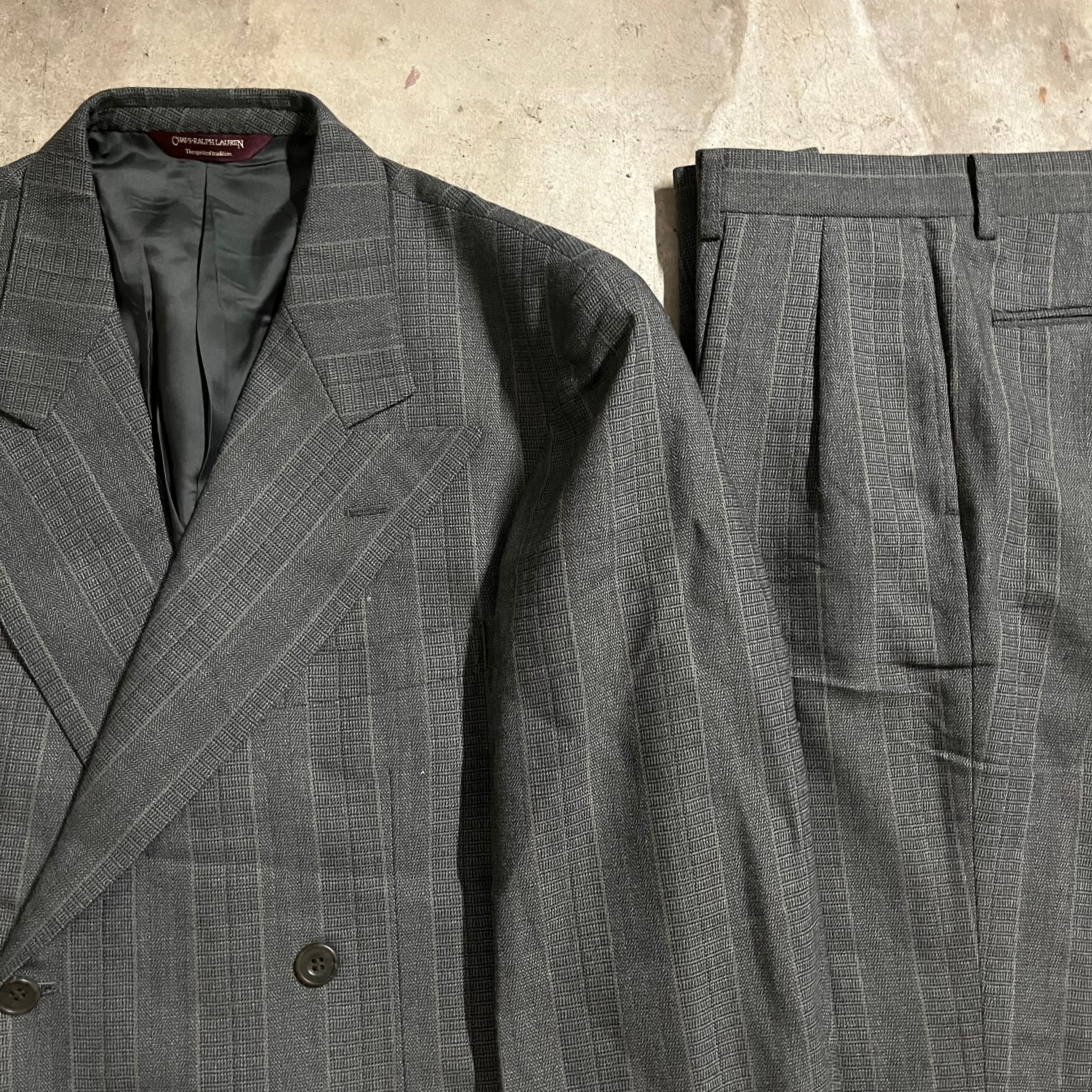〖Chaps Ralph Lauren〗wool double setup suit/チャップスラルフローレン ウール ダブル セットアップ  スーツ/lsize/#0326/osaka | 〚ETON_VINTAGE〛 powered by BASE