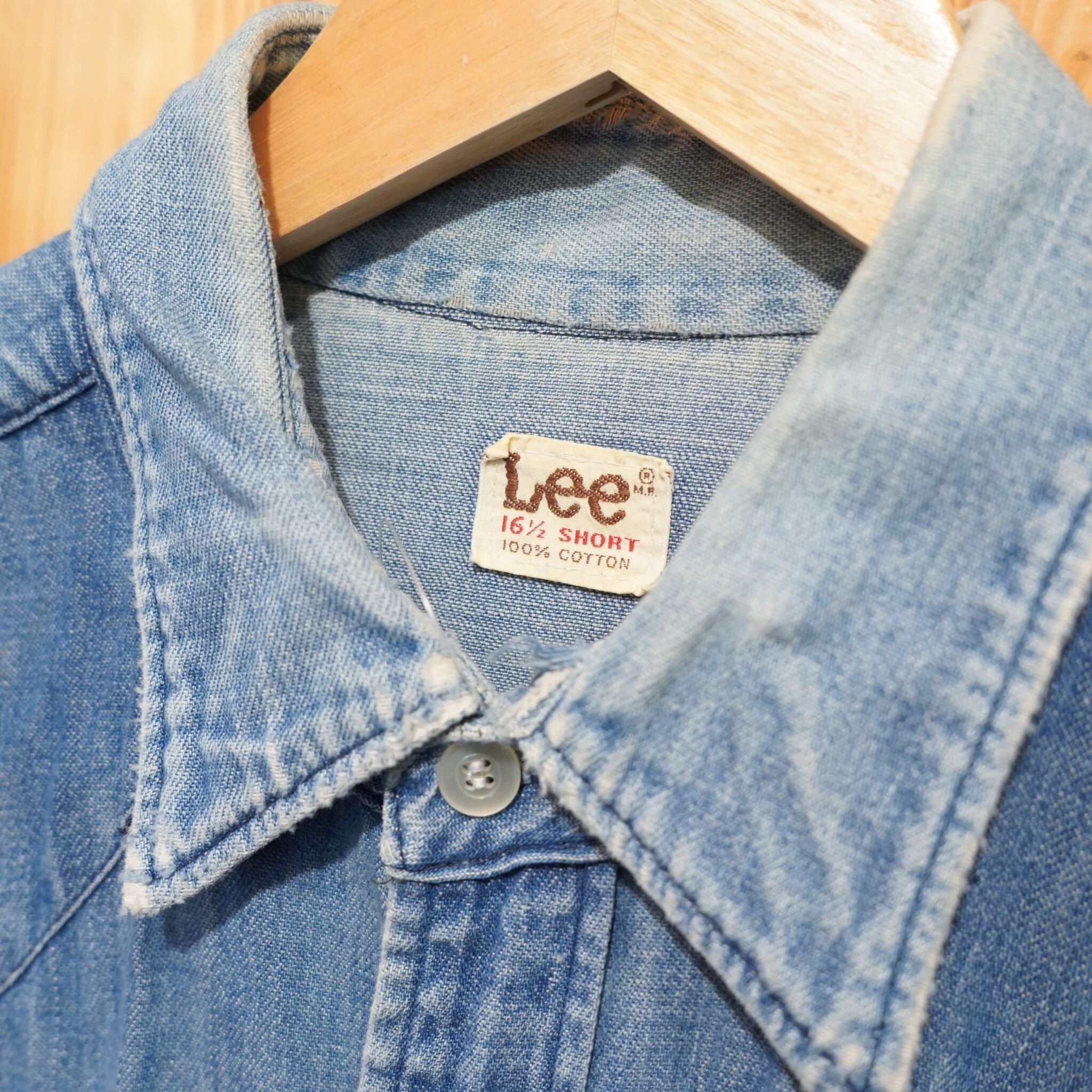 lee ウエスタンシャツ 16 1/2 short /リー デニム ヴィンテージ | 古着