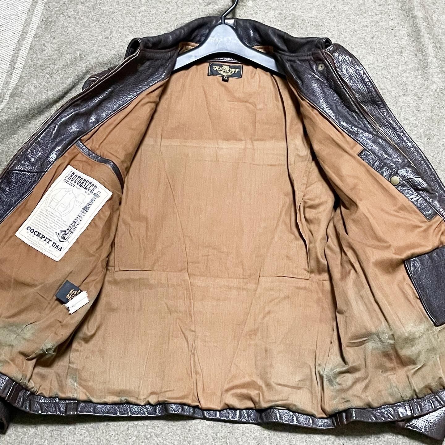 Cookpit シングル　レザージャケット　MADE IN USA M Cookpit シングルレザージャケットMADE IN USA M