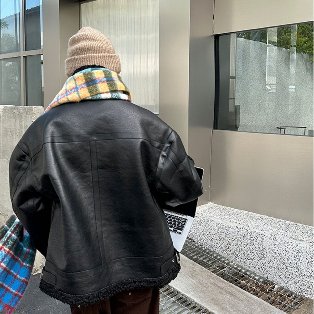 カラフルMIXカラーロングマフラー　1066