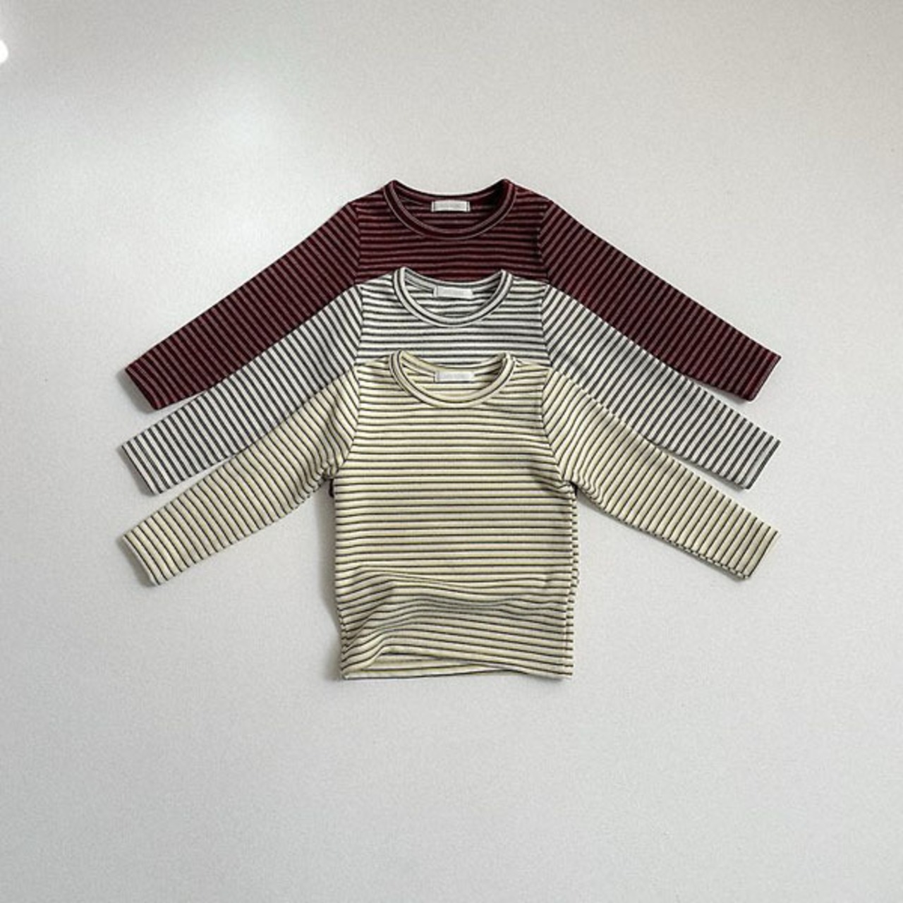 〖取寄〗韓国子供服 / 26winter / minirobe / ヨーヨーボーダーTシャツ / キッズ *S~XL*