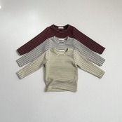 〖取寄〗韓国子供服 / 26winter / minirobe / ヨーヨーボーダーTシャツ / キッズ *S~XL*